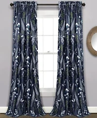 Devonia Botanical Print Curtain Sets