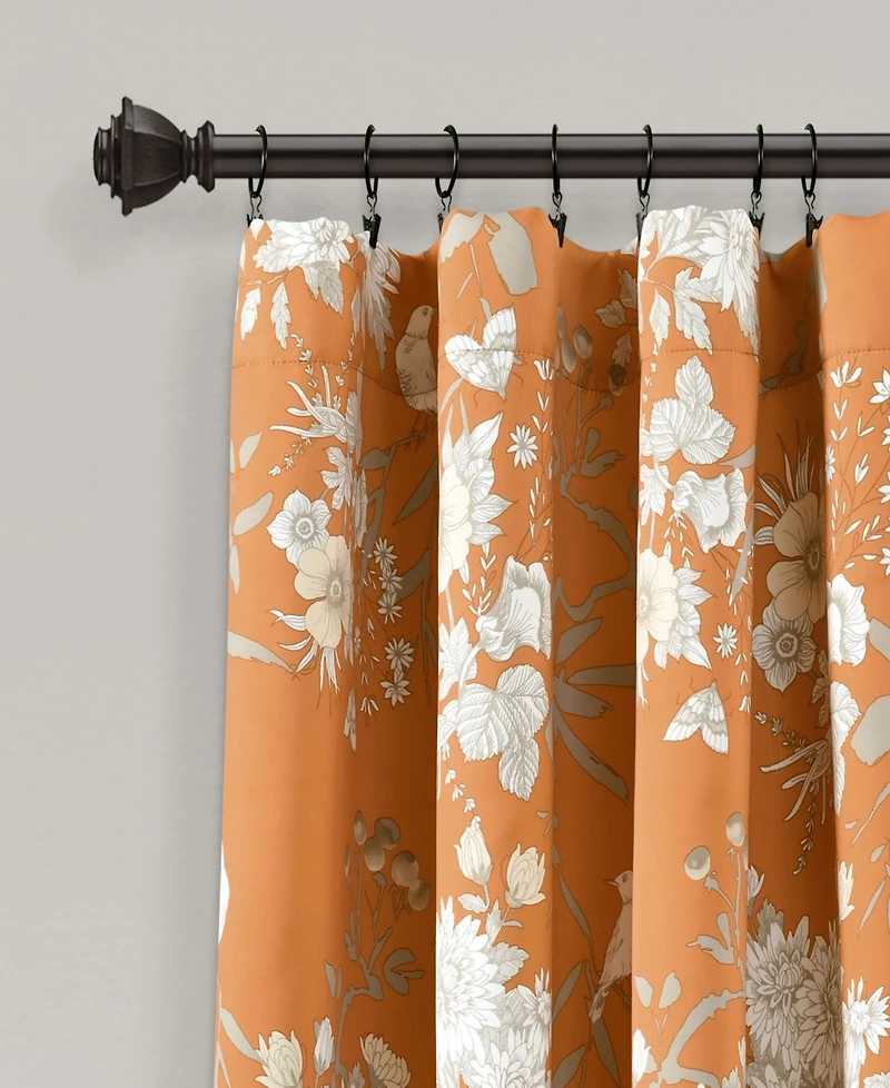 Botanical Garden Floral 52" x 84" Curtain Set