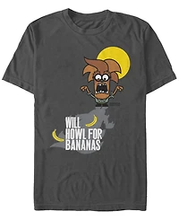 Despicable Me Men's Minions Wolfman Will Howl For Bananas Short Sleeve T-Shirt
