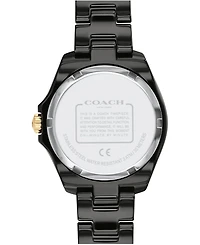 Coach Women's Preston Black Ceramic Bracelet Watch 32mm