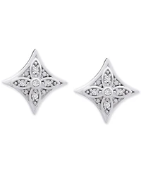 Diamond Star Stud Earrings (1/10 ct. t.w.) in Sterling Silver