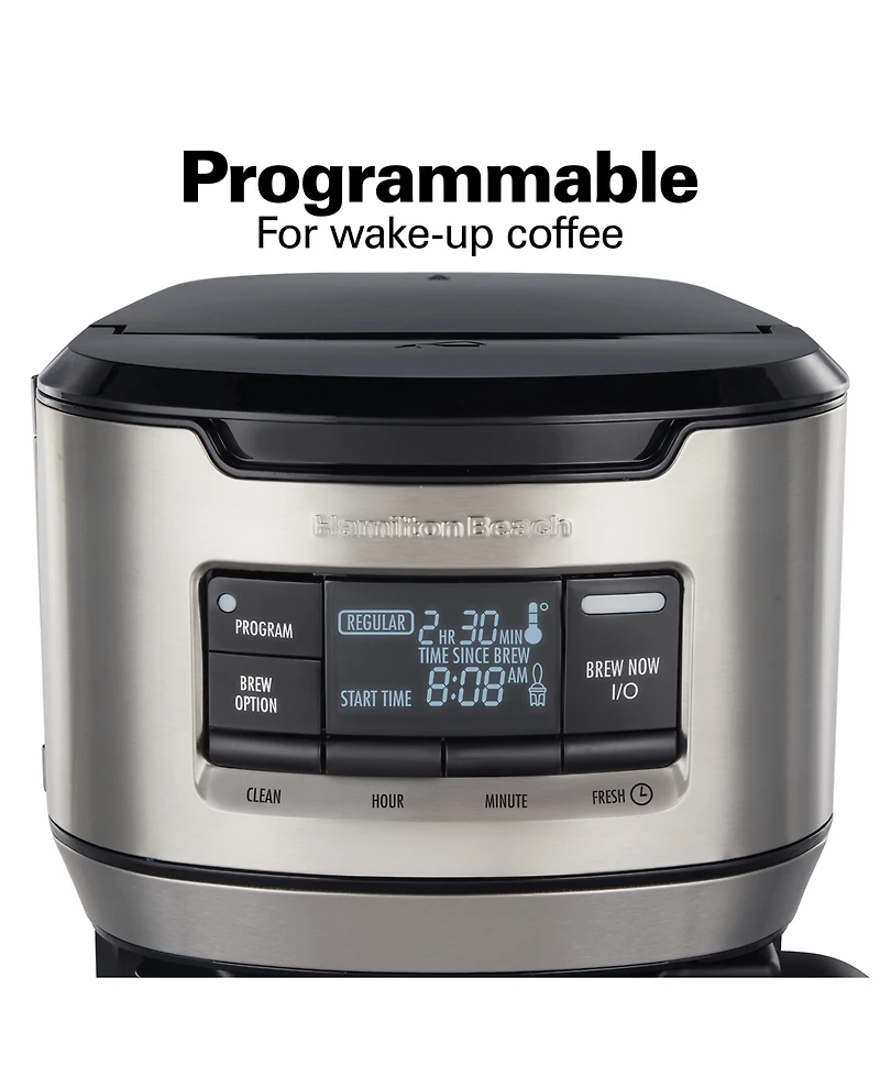 Hamilton Beach Front Fill 12 Cup Programmable Coffee Maker with Thermal Carafe - 46391
