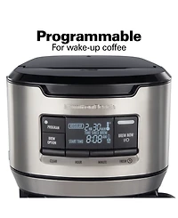 Hamilton Beach Front Fill 12 Cup Programmable Coffee Maker with Thermal Carafe - 46391