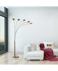 Artiva Usa Micah Led 5-Arch Floor Lamp W/Dimmer