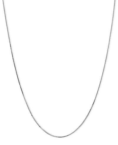 Box Chain 18" Necklace (1/2mm) 14k Gold