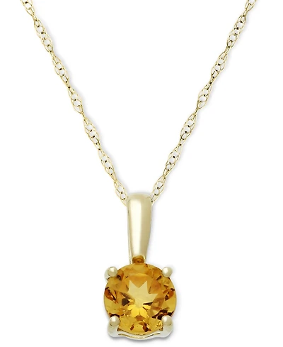 Birthstone Pendant 14k Gold or White