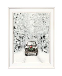 Trendy Decor 4U Antique Christmas by Lori Deiter, Ready to hang Framed Print, White Frame, 15" x 19"