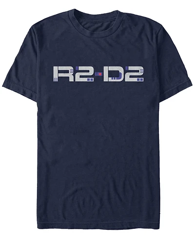 Star Wars Men's Episode Ix Rise of Skywalker R2-D2 Droid Text T-shirt