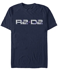 Star Wars Men's Episode Ix Rise of Skywalker R2-D2 Droid Text T-shirt