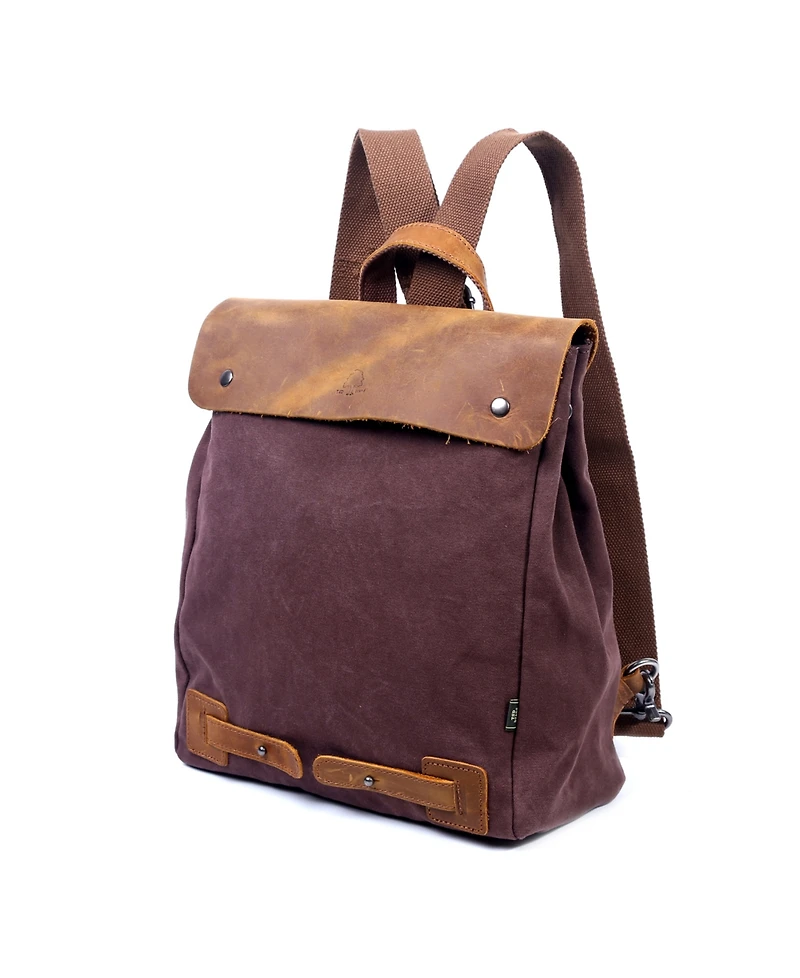 Tsd Brand Cooper Convertible Canvas Backpack