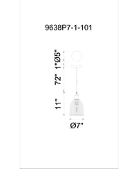 Cwi Lighting Drea 1 Light Mini Pendant