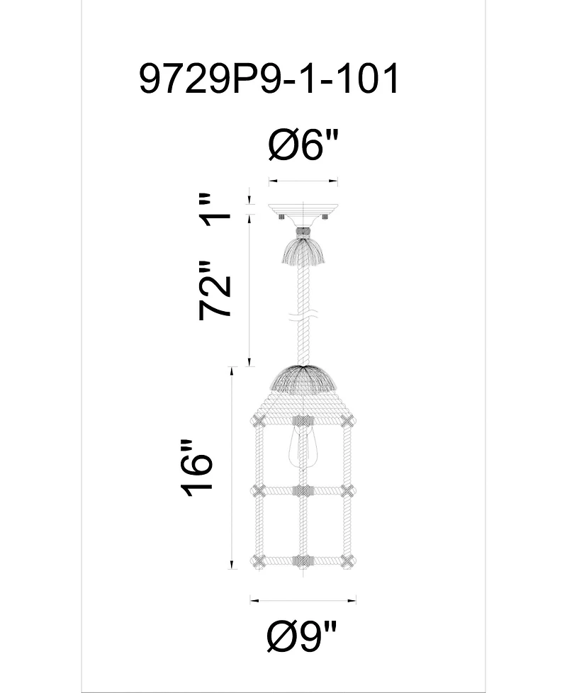 Cwi Lighting Padma 1 Light Mini Pendant