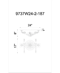 Cwi Lighting Soto 2 Light Wall Sconce