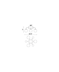 Cwi Lighting Element 4 Light Flush Mount