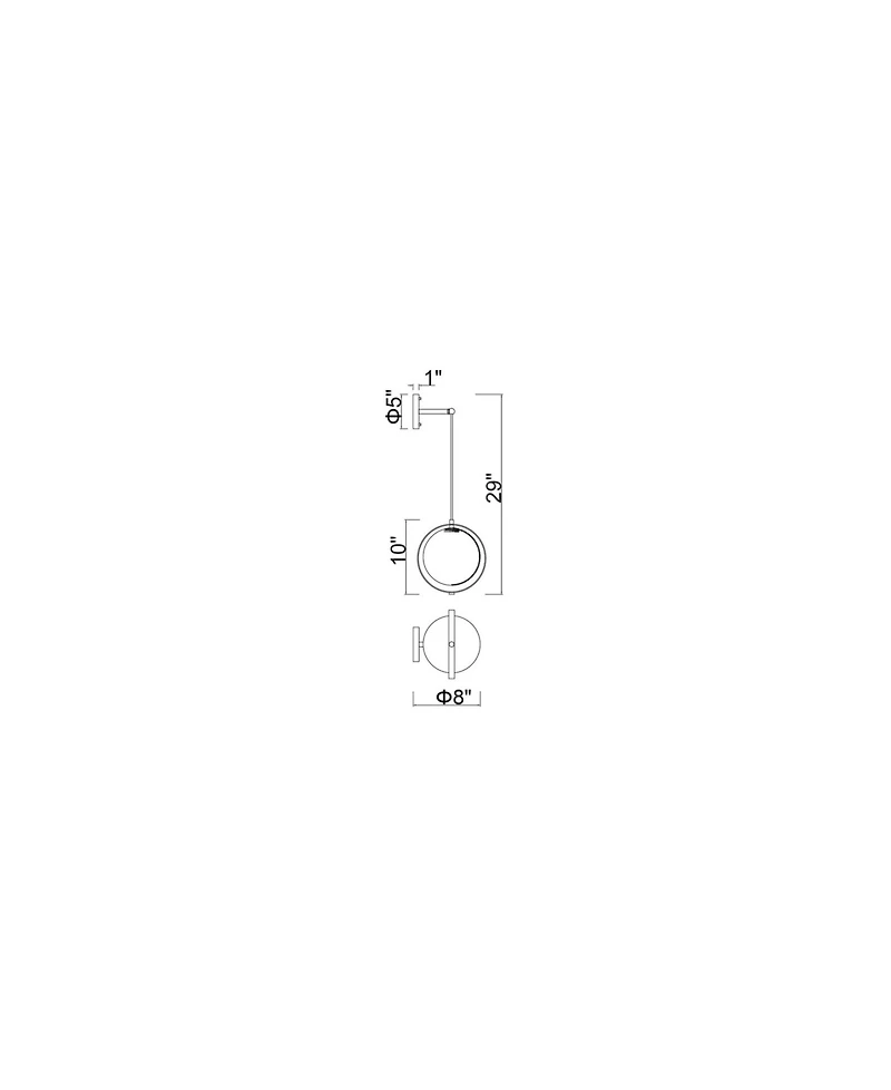 Cwi Lighting Da Vinci 1 Light Wall Light
