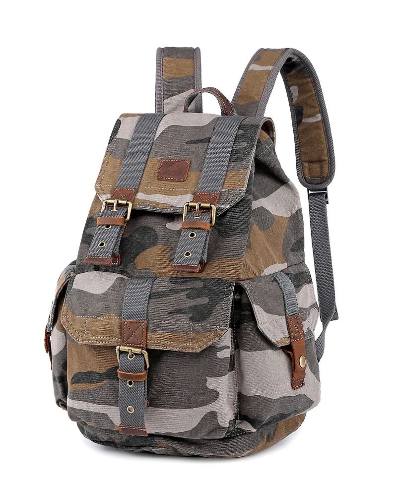 Tsd Brand Camo Canvas Backpack