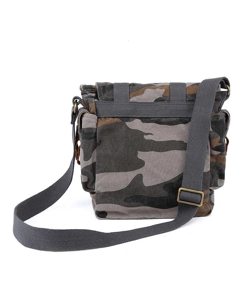 Tsd Brand Camo Canvas Crossbody Bag