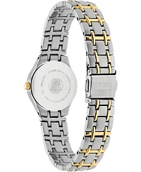 Citizen Women's Eco-Drive Two Tone Stainless Steel Bracelet Watch 25mm EW1264-50A