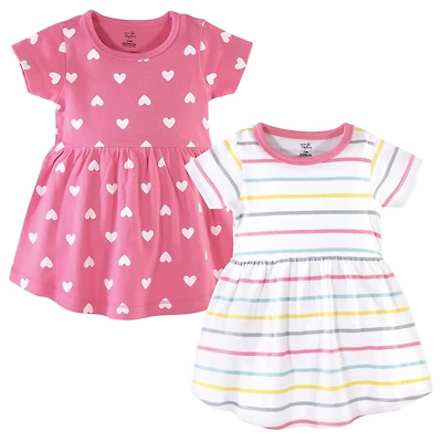 Hudson Baby Girls Cozy Stylish All-Season Dress 2Pk
