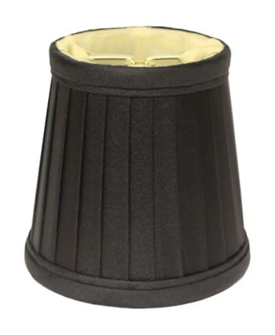 Cloth Wire Slant Side Pleat Chandelier Lampshade With Flame Clip Collection