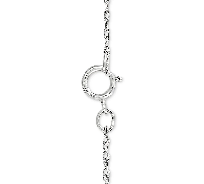 Diamond Flower 18" Pendant Necklace (1/4 ct. t.w.) in Sterling Silver