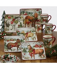 Certified International Christmas On The Farm Dinnerware Collection