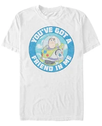 Disney Pixar Men's Toy Story Buzz Friend Me, Short Sleeve T-Shirt