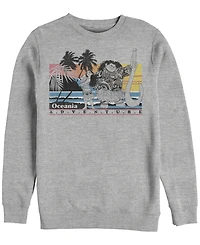 Disney Men's Moana Maui Pua Oceania Adventure, Crewneck Fleece