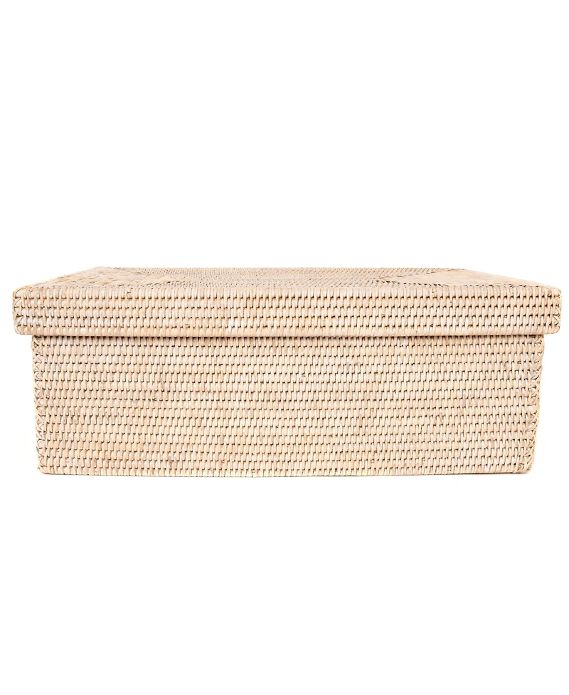 Artifacts Trading Company Artifacts Rattan Rectangular Storage Box with Lid