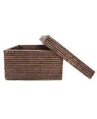 Artifacts Rattan Rectangular Storage Box with Lid
