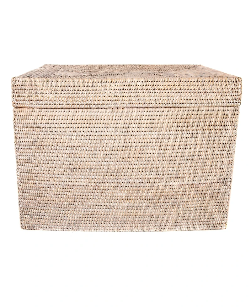 Artifacts Rattan Rectangular Hinged Chest/Trunk