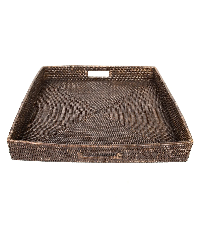 Artifacts Rattan Square Ottoman Tray