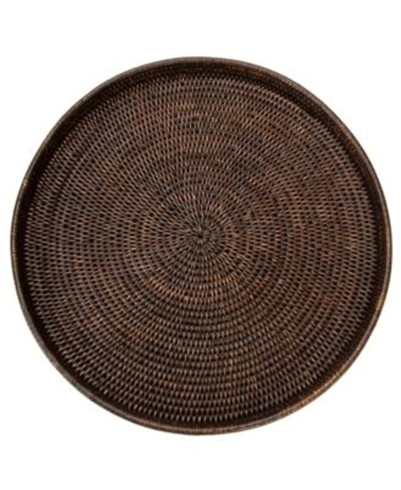 Artifacts Trading Company Rattan Round Tray Collection
