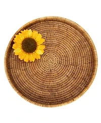 Artifacts Trading Company Rattan Round Tray Collection