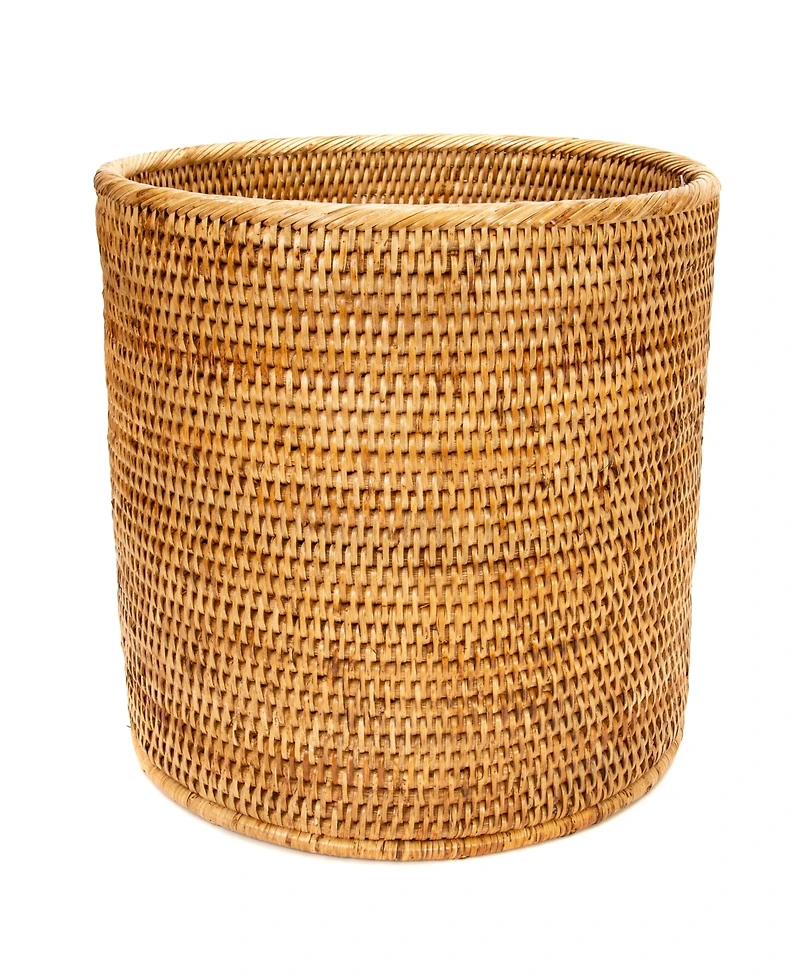 Artifacts Rattan Round Waste Basket