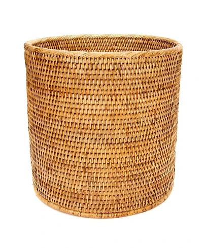 Artifacts Rattan Round Waste Basket