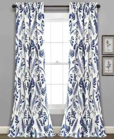 Devonia Botanical Print Curtain Sets