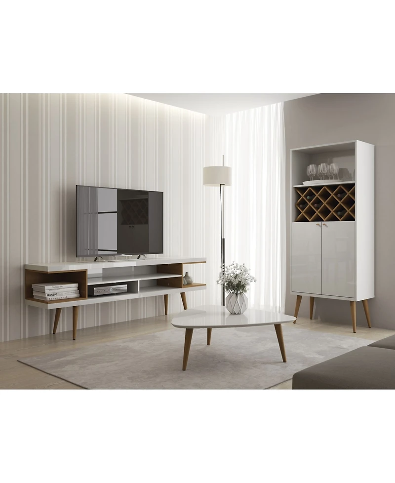 Manhattan Comfort Utopia 70.47" 5-Shelf Tv Stand Fits TVs up to 65"
