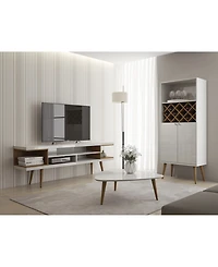 Manhattan Comfort Utopia 70.47" 5-Shelf Tv Stand Fits TVs up to 65"