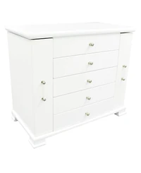 Pko Inc Wooden Jewelry Box, White