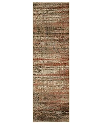 Closeout! Scott Living Expressions Craquelure Ginger 2'4" x 7'10" Runner Rug