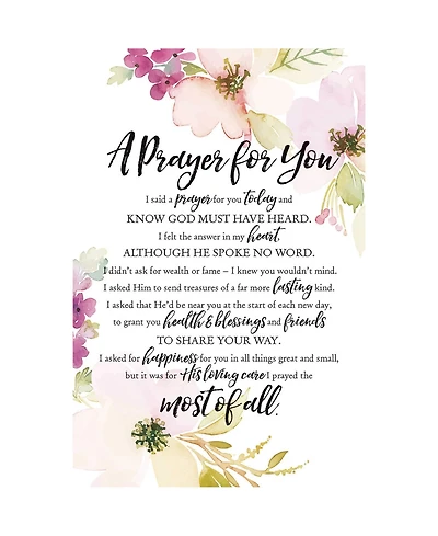 Dexsa a Prayer for You Wood Plaque with Easel, 6" x 9"
