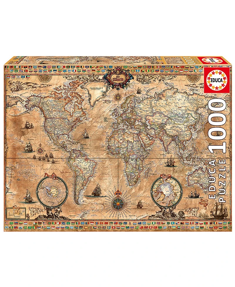 Educa Antique World Map