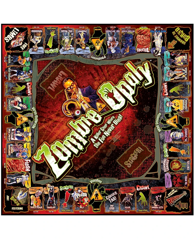 Late for the Sky Zombie-Opoly Game