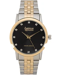 American Exchange Men's Genuine Diamond Collection Bracelet Watch, 40mm