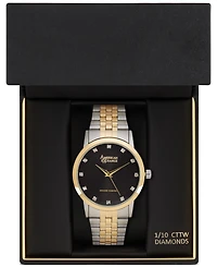 American Exchange Men's Genuine Diamond Collection Bracelet Watch, 40mm