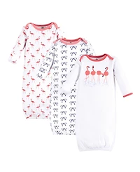 Yoga Sprout Baby Girls Soft & Gentle Lightweight Cotton Gowns