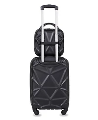 Amka Gem 2-Pc. Carry-On Hardside Cosmetic Luggage Set