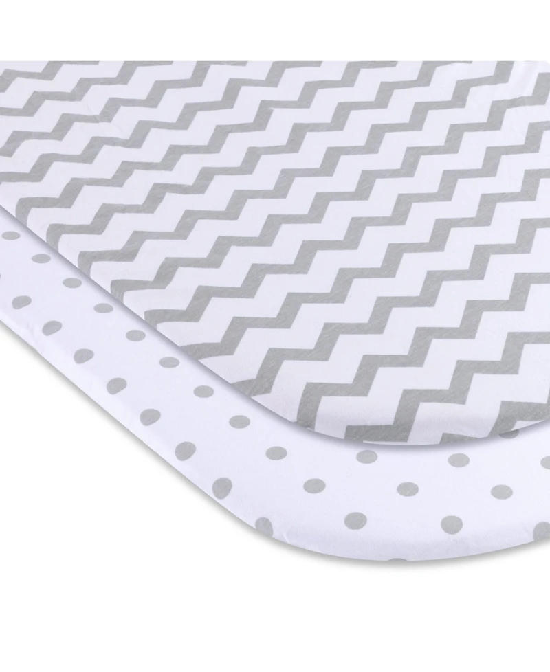 Ely's & Co. Baby Fitted Waterproof Bassinet Sheet 100% Combed Jersey Cotton