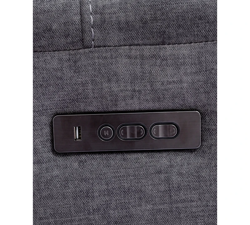 Closeout! Hutchenson 3-Pc. Fabric Chaise Sectional with Power Recliner and Power Headrest